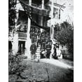 thumbnail image 1 of Print: U.S. Army Band Standing On Steps, circa 1861, 1 of 4