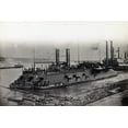 thumbnail image 1 of Print: U.S. Gunboat Cairo - Mississippi River Fleet, circa 1861, 1 of 4