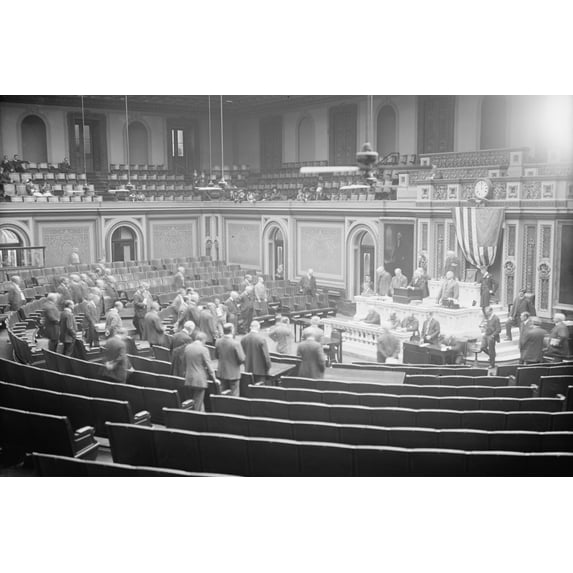 Print: U.S. House Of Representatives, circa 1913-1917