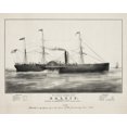 thumbnail image 1 of Print: U.S. Mail Steam Ship Baltic: Collins Line. Builders, Hull By Brown, 1 of 4
