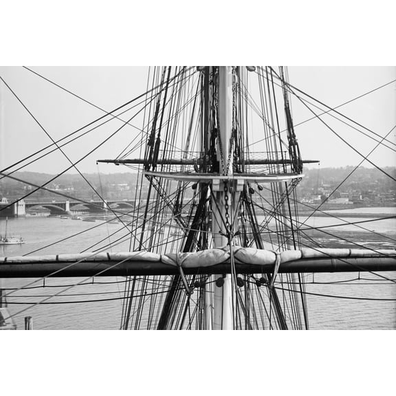 Print: U.S.S. Constellation, 1914