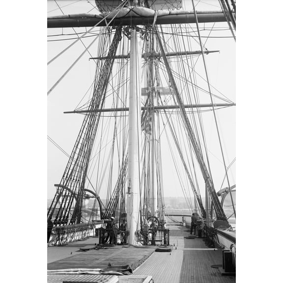 Print: U.S.S. Constellation, 1914