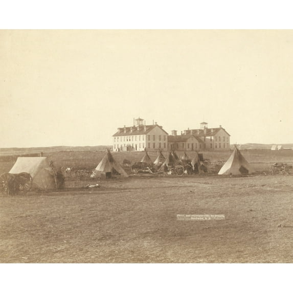 Print: U.S. School For Indians At Pine Ridge, South Dakota, 1891