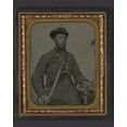 thumbnail image 1 of Print: Unidentified Soldier In Confederate Uniform And Virginia Sword Belt, 1 of 4