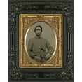 thumbnail image 1 of Print: Unidentified Soldier In Confederate Uniform With Percussion Pistol, 1 of 4