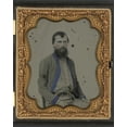 thumbnail image 1 of Print: Unidentified Soldier In Confederate Uniform With Pistol And Bowie, 1 of 4