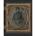 thumbnail image 1 of Print: Unidentified Soldier In Union Uniform With Two Colt Revolvers And, 1 of 4