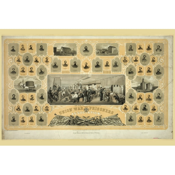 Print: Union War Prisoners Association, 1863