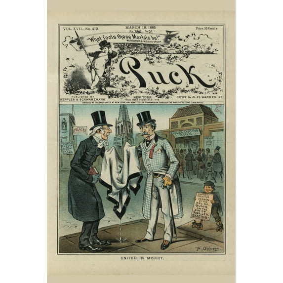 Print: United In Misery, 1885