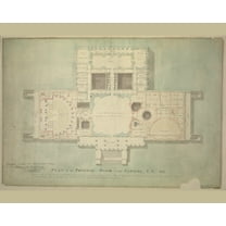 Print: United States Capitol, Washington, D.C. Principle Floor Plan