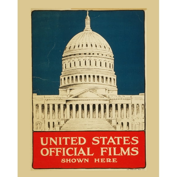 Print: United States Official Films Shown Here, 1917