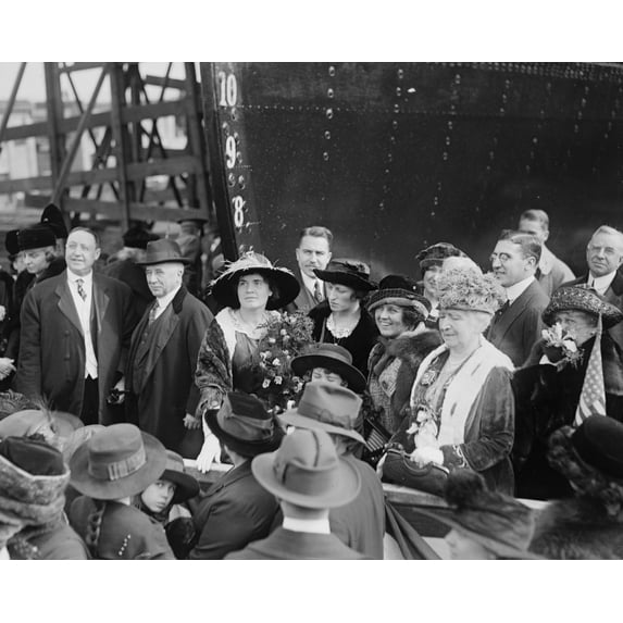 Print: Va. Ship Launching Of E.A. Morse