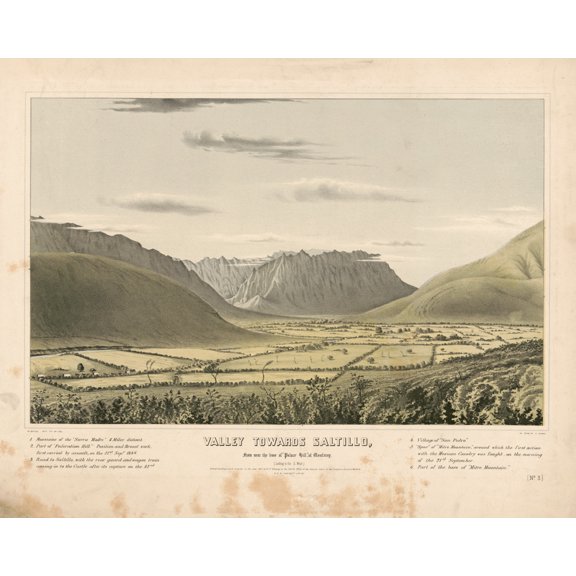 Print: Valley Towards Saltillo, From Near The Base Of Palace Hill, At