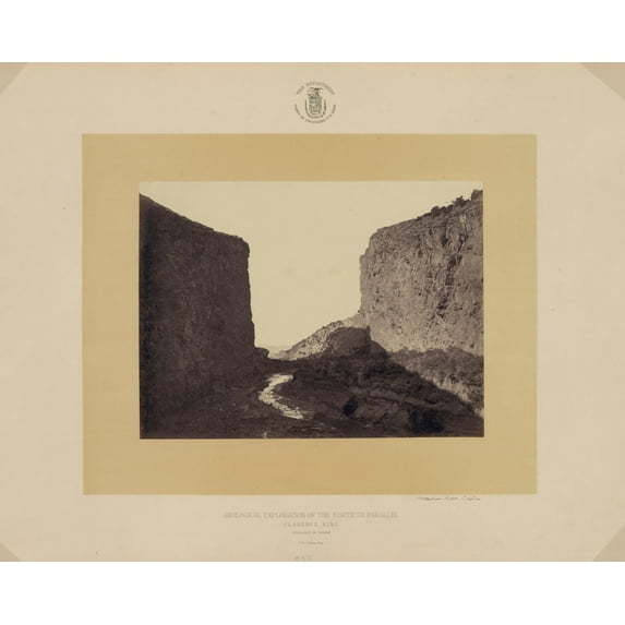 Print: Vermillion Creek Canon, 1872