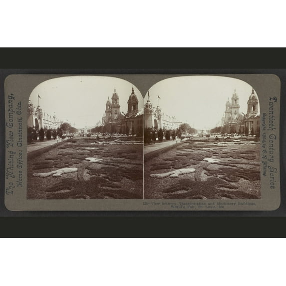 Print: View Between Transportation And Machinery Buildings, World's Fair