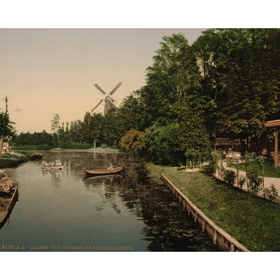 Print: View From Rijnsburgerburg, Leyden, (I.E., Leiden) Holland, circa