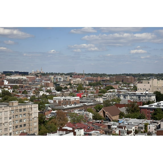Print: View From The Top Of The Cairo Apartment Building, 1615 Q St., NW