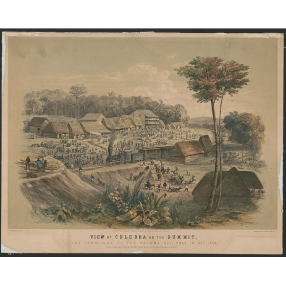 Print: View Of Culebra Or The Summit