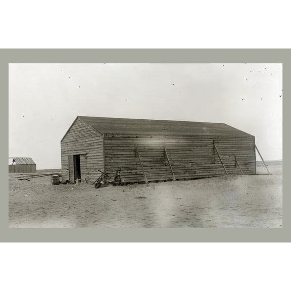 Print: View Of The Camp Building At Kitty Hawk From The Northwest, Showing