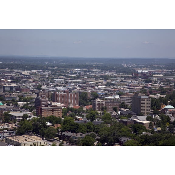 Print: Views Of Birmingham, Alabama, From Vulcan Statue, 2010