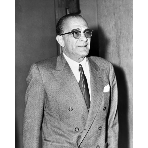 Print: Vito Genovese, Half-Length Portrait, Standing, Facing Right, 1959