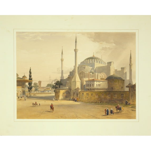 Print: Vue De La Mosquee, Prise De Bab-Houmayoun, 1852