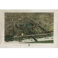 thumbnail image 1 of Print: Vue Officielle A Vol D'oiseau De L'exposition Universelle De 1867, 1 of 4
