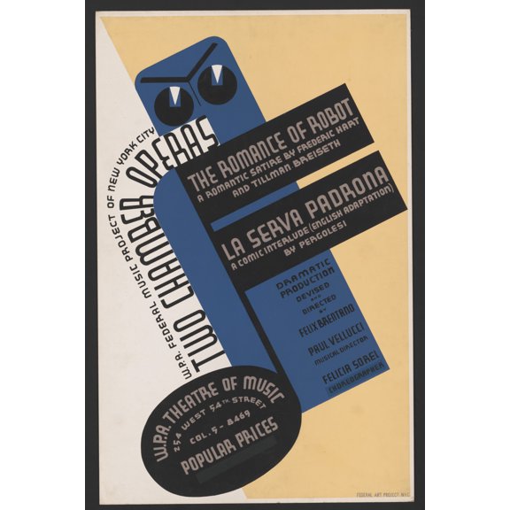 Print: W.P.A. Federal Music Project Of New York City Presents Two Chamber