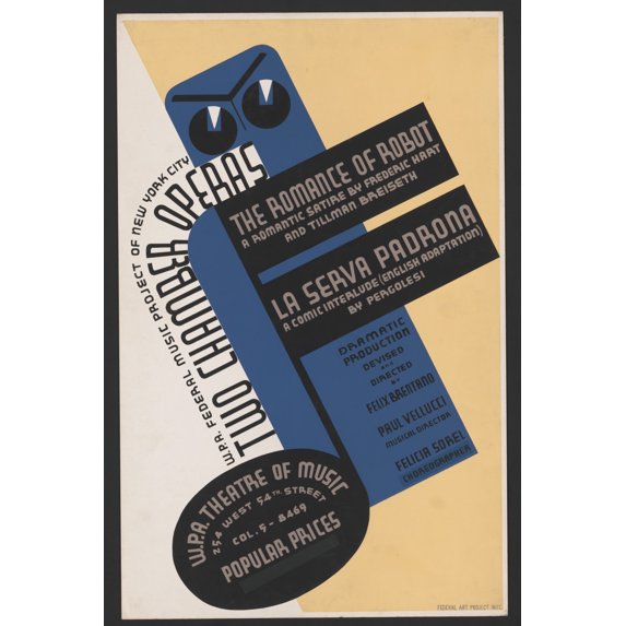 Print: W.P.A. Federal Music Project Of New York City Presents Two Chamber
