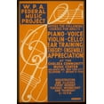 thumbnail image 1 of Print: W.P.A. Federal Music Project Offers The Following Courses For, 1 of 4