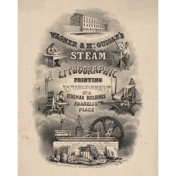 Print: Wagner & Mcguigan's Steam Lithographic Printing Establishment, No