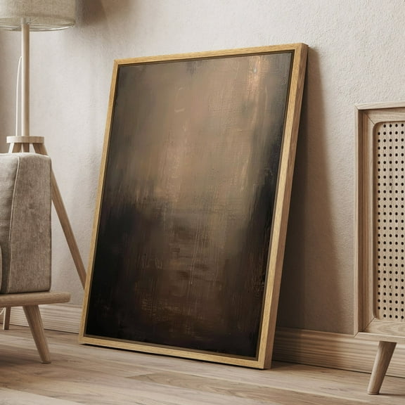 Print Wall Art Abstract Dark Black Brown Neutral Artwork Illustrations Minimalist Modern Poster Wall Art, Modern Wall Decor, 8x12 UNFRAMED