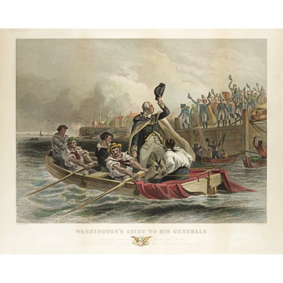 Print: Washington's Adieu To His Generals