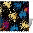 thumbnail image 1 of Print Waterproof Bathroom Curtain Set with Hooks - Printed Shower Curtain Set for Bathroom Decoration, 1 of 5
