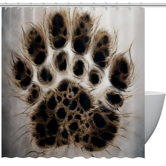 Print Waterproof Shower Curtain Set with Hook, Printed Design for Bathroom Decoration - Shower Curtain Sets