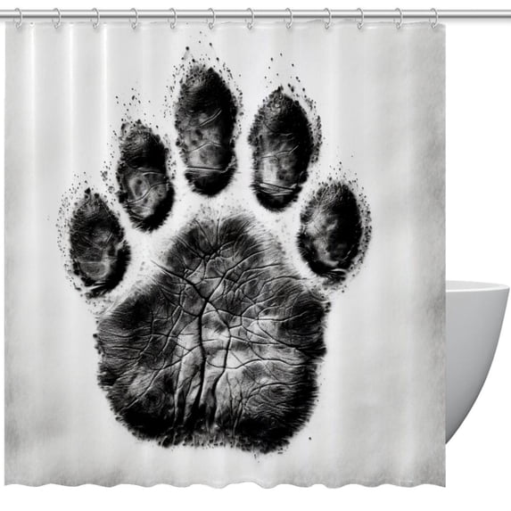 Print Waterproof Shower Curtain with Hook, Printed Design, Bathroom Decoration - Shower Curtain Sets