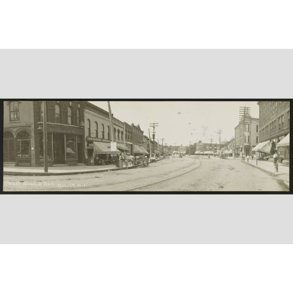 Print: West Grand Ave., Beloit, Wis., 1908