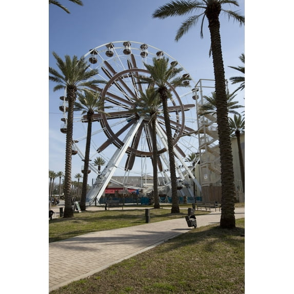Print: Wharf In Orange Beach, Alabama, With The Largest Ferris Wheel In