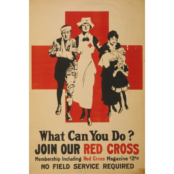 Print: What Can You Do? Join Our Red Cross Membership Including Red Cross