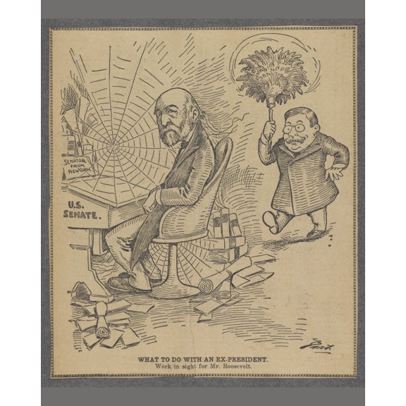 Print: What To Do With An Ex-President Work In Sight For Mr. Roosevelt /