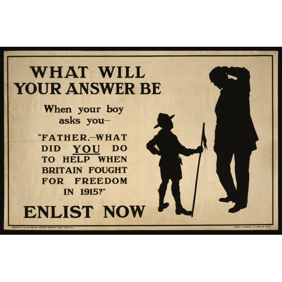 Print: What Will Your Answer Be When Your Boy Asks You, Father, What Did