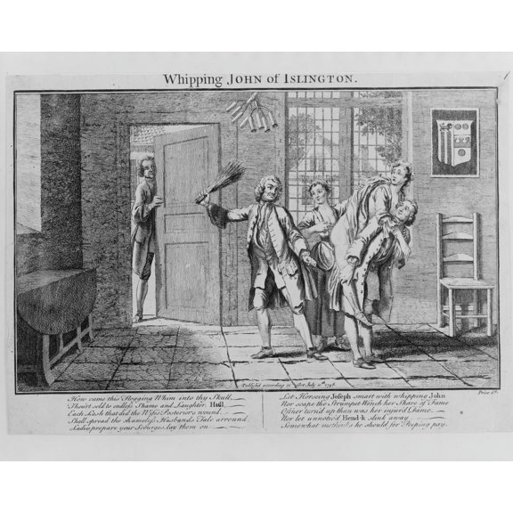 Print: Whipping John Of Islington, 1748