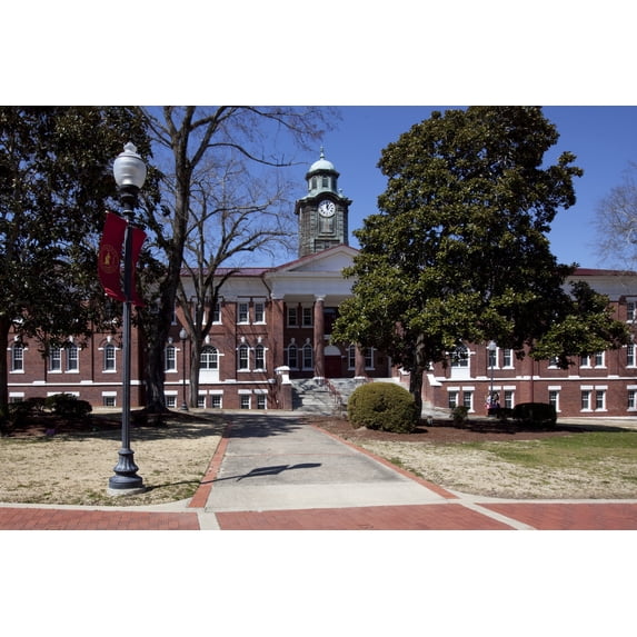 Print: White Hall Historic Building, Tuskegee University, Tuskegee