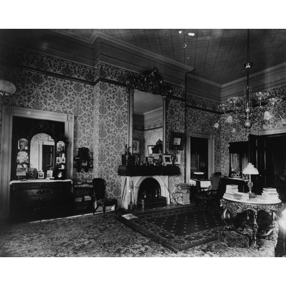 Print: White House Bedroom, 1893