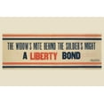 thumbnail image 1 of Print: Widow's Mite Behind the Soldier's Might--A Liberty Bond, 1917, 1 of 4
