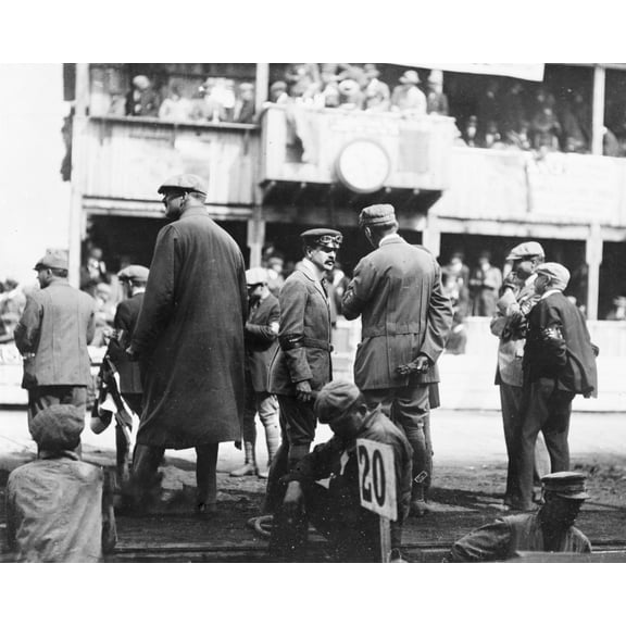 Print: William Kissam Vanderbilt, II, at Auto Racetrack, 1910