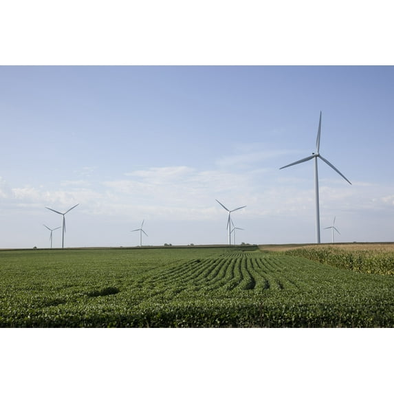 Print: Wind Turbines, Rural Missouri, 2009