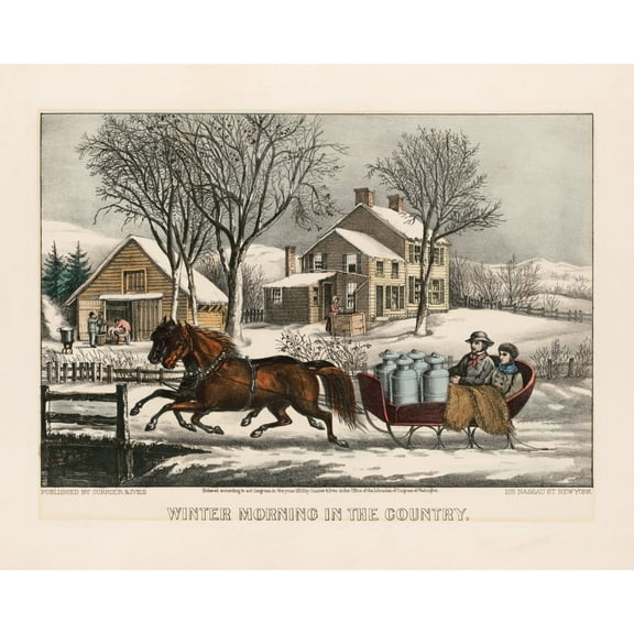 Print: Winter Morning In The Country, 1873