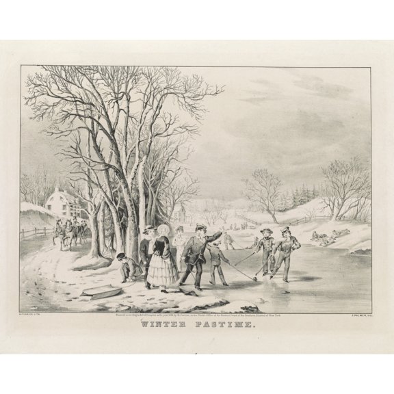 Print: Winter Pastime, 1855