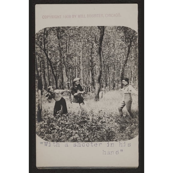 Print: With A Shooter In His Hand, 1908
